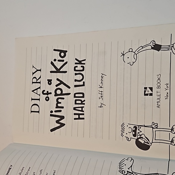 Diary of a Wimpy Kid Hard Luck Amulet Books Home Accents Table Books - Picture 12 of 17